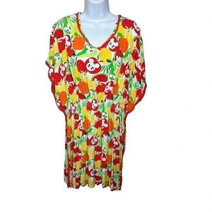 Disney Micky Mouse Fruit Coverup/Caftan Size M